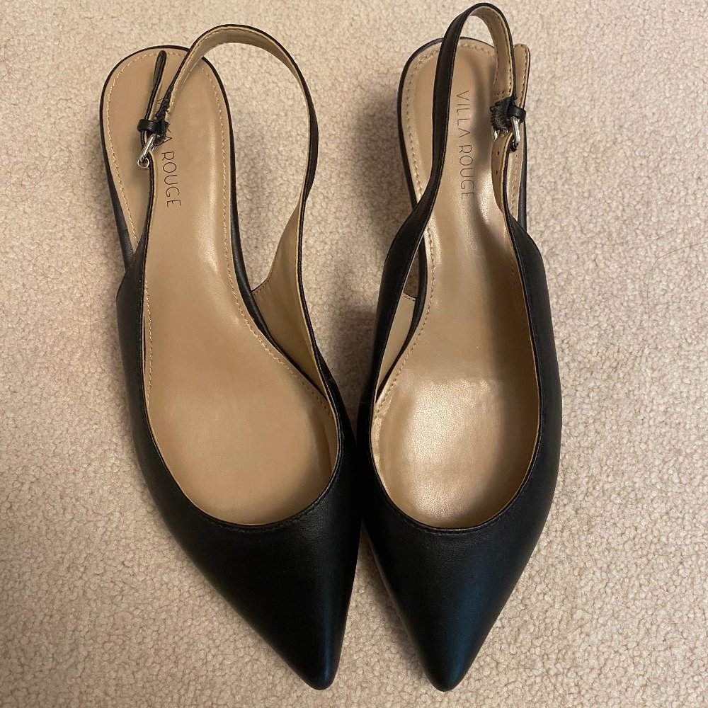 Villa Rouge 2" Black Heel with Strap